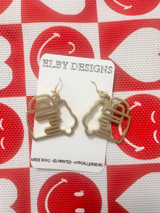 Beer Stein Earrings